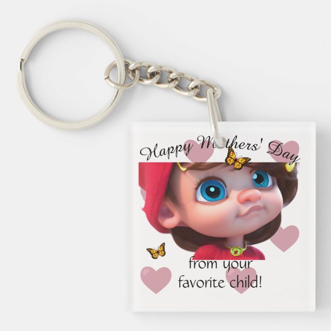 Llavero Mi mamá super fresca (Frente)