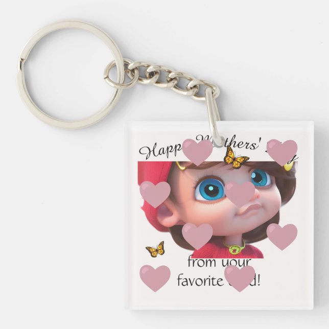 Llavero Mi mamá super fresca (Frente)