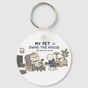 Llavero Mi Mascota Es La Dueña De La Casa Chiste De Amante