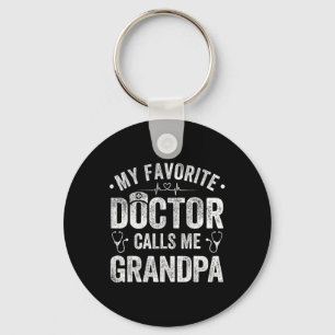 Llavero Mi médico favorito me llama abuelo el Día del Padr