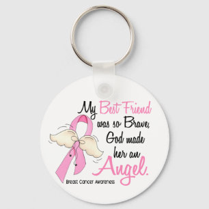 Llavero Mi mejor amigo es un cáncer de pecho del ángel 2