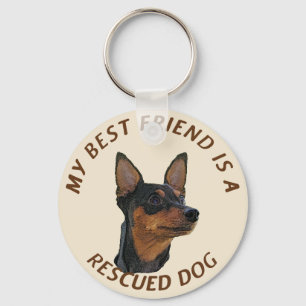 Llavero Mi mejor amigo (Pinscher en miniatura)