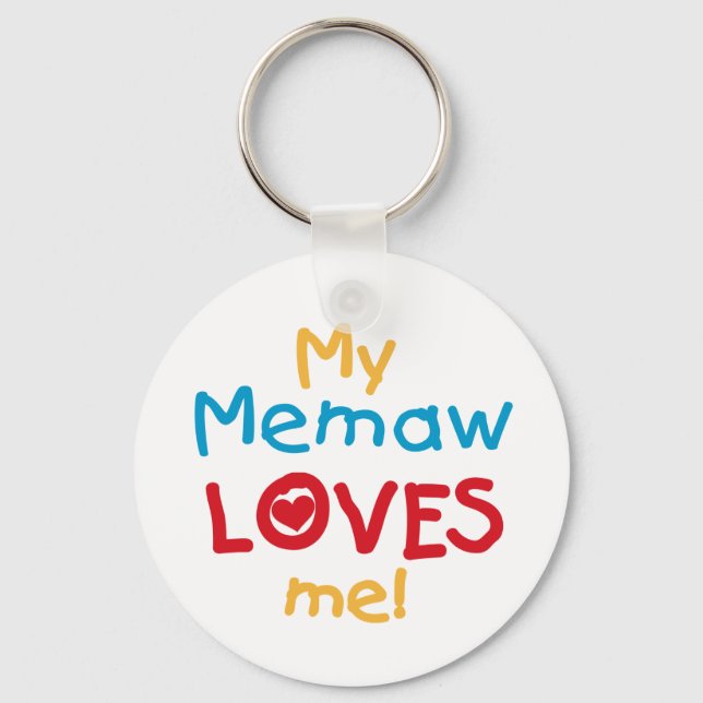 Llavero Mi memaw me ama camisetas y regalos (Anverso)