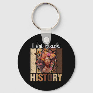 Llavero Mi Mes de Historia Negra Melanin Afro Chica Pero