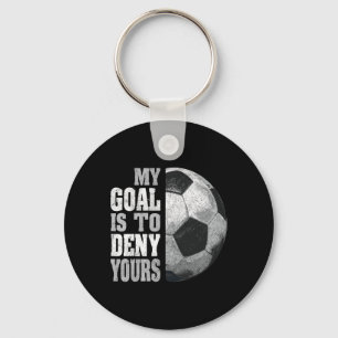 Llavero Mi meta es negar la tuya Arquero de fútbol angusti