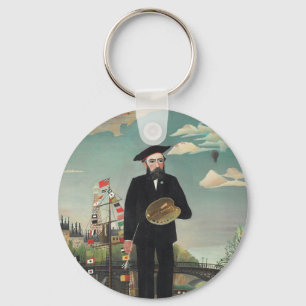 Llavero Mí mismo: Retrato – Paisaje, Henri Rousseau 1890