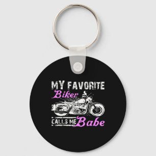 Llavero Mi motociclista favorito me llama Bybe divertido S