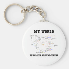 Llavero Mi mundo gira alrededor de los krebs (ciclo energé