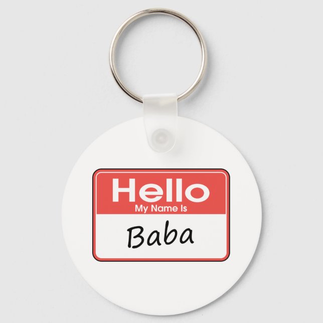 Llavero Mi nombre es Baba (Anverso)