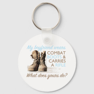 Llavero Mi Novio Usa Bots De Combate