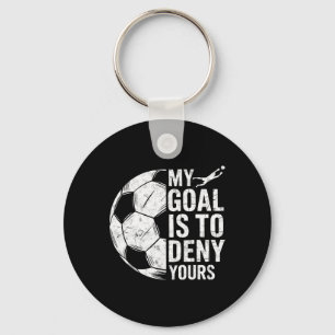 Llavero Mi objetivo es negar el tuyo Portero de fútbol Arq