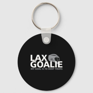 Llavero Mi Objetivo Es Negar Tu Graciosa Lacrosse Goalie L