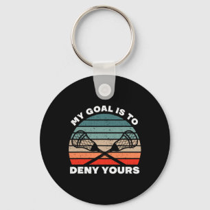 Llavero Mi Objetivo Es Negar Tu Lacrosse Retro Vintage Pl