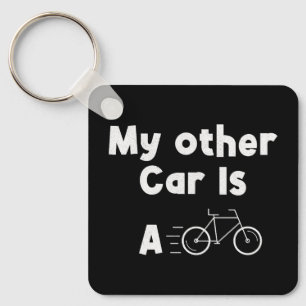 Llavero Mi otro auto es una bicicleta