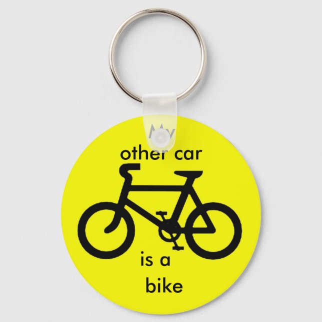 Llavero Mi otro coche es una bicicleta. (Anverso)