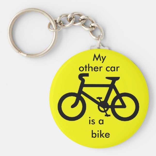 Llavero Mi otro coche es una bicicleta. (Frente)