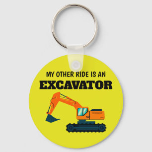 Llavero Mi otro viaje es una excavadora