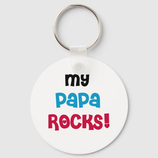 Llavero Mi papá roza camisetas y regalos (Anverso)