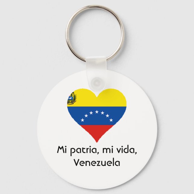 Llavero Mi patria, mi vida, cadena de claves de Venezuela (Anverso)
