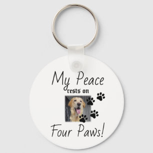 Llavero Mi paz descansa en cuatro varas - Cute Pet Lover C