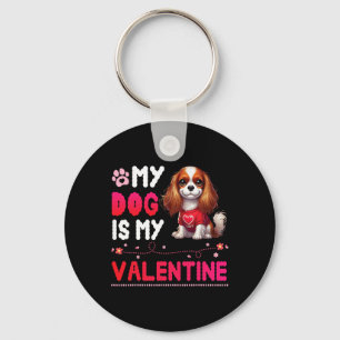Llavero Mi perro Cavalier King Charles Spaniel es mi valen