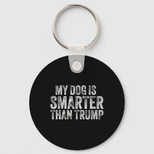Llavero Mi perro es más inteligente que Trump divertido an