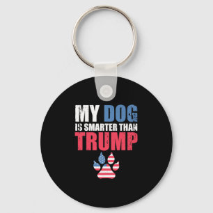 Llavero Mi perro es más inteligente que tu presidente Trum