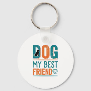 Llavero Mi perro mi mejor amigo Camiseta diseño vintage am