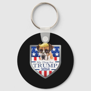 Llavero Mi Perro Para Trump Boxer Con Gafas Hombres Mujere