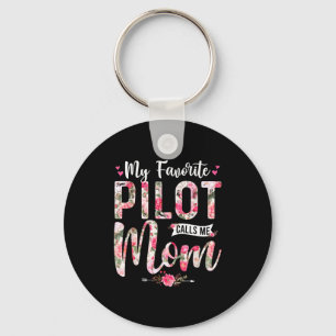 Llavero Mi piloto favorito me llama mamá feliz día de la m