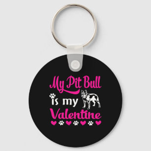 Llavero Mi Pitbull es mi San Valentín