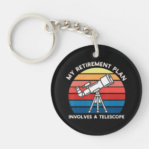 Llavero Mi plan de jubilación implica un telescopio