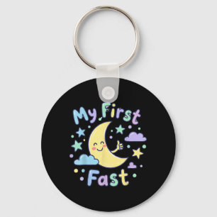 Llavero Mi primer ayuno de Ramadán Camiseta de luna linda