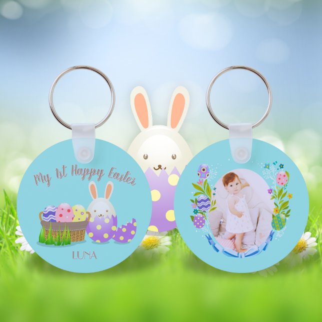 Llavero Mi primer Círculo Feliz de Pascua (My 1st Happy Easter Circle Keychain)