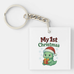 Llavero Mi primer Navidad Niño Dino