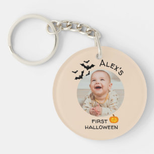 Llavero Mi primera llave de Halloween Foto personalizada