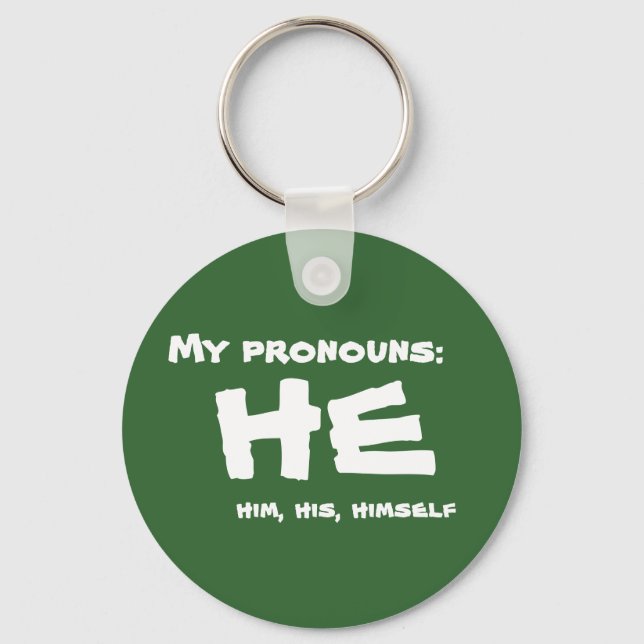 Llavero Mi Pronouns He (Anverso)