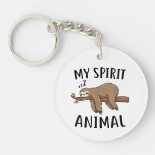 Llavero Mi regalo divertido del animal espiritual perezoso