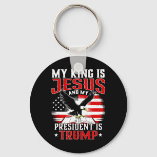 Llavero Mi Rey Es Jesús Y Mi Presidente Es Trump