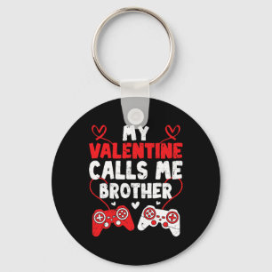 Llavero Mi San Valentín me llama Hermano Gamer Bro Valenti