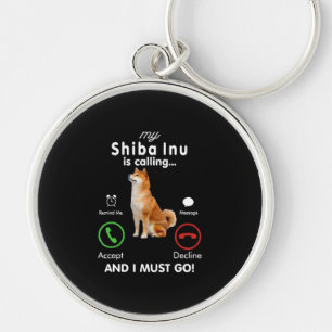 Llavero Mi shiba inu llama Regalo de perro de humor