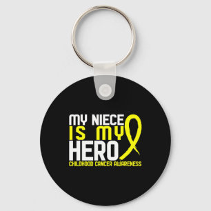 Llavero Mi sobrina es mi heroína conciencia del cáncer inf