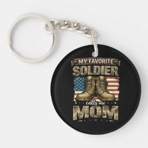 Llavero Mi soldado favorito me llama mamá