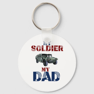 Llavero Mi soldado mi papá Hummer