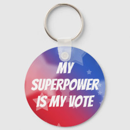 Llavero Mi superpoder es mi voto