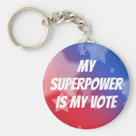 Llavero Mi superpoder es mi voto