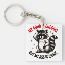 Llavero Mi TDAH Es Crónico Pero Mi Cabeza Es Icónica