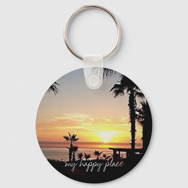 Llavero Mi teclado de lugar feliz (Anverso)