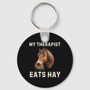 Llavero Mi terapeuta come Hay Funny Caballo Lover