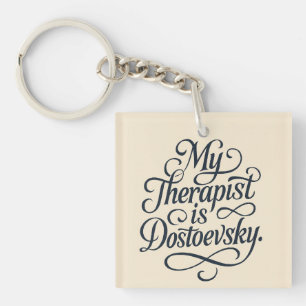 Llavero Mi terapeuta es Fyodor Dostoevsky Mug